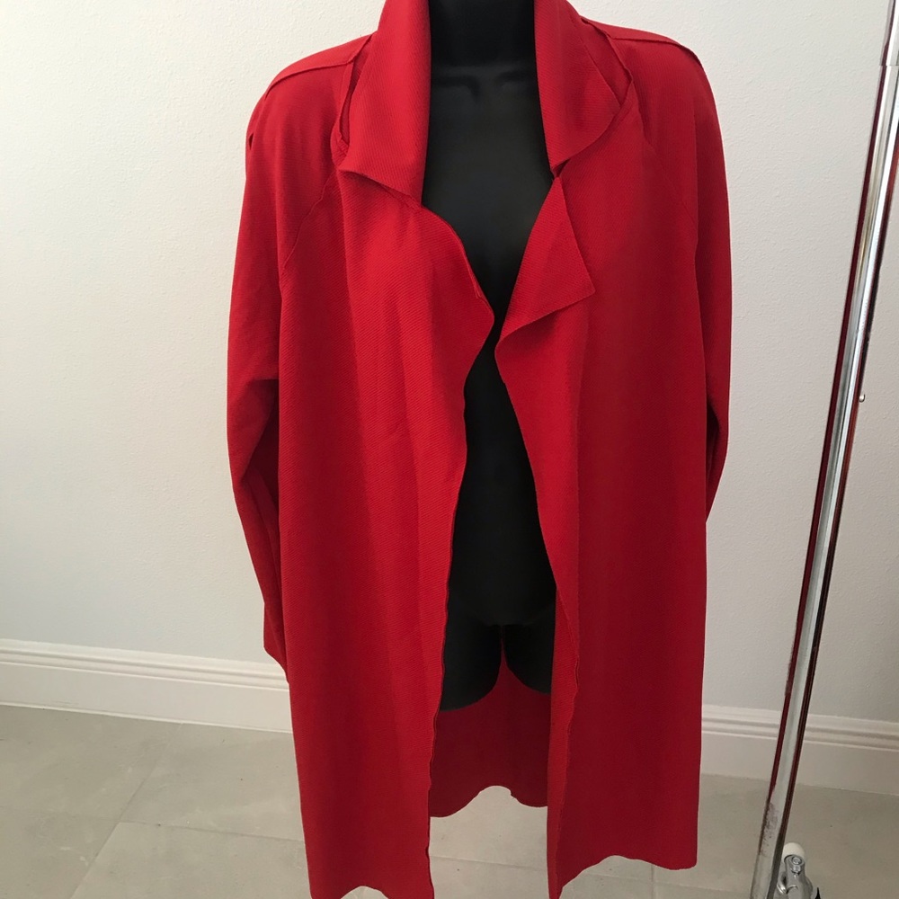 Coat light weight blazer style Red new with tags